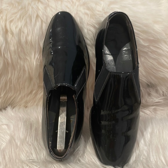 MENS BF GOODRICH PATENT TUXEDO SHOES   VINTAGE. SZ 7   Superb quality - Picture 1 of 7